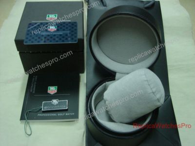 Replica Tag Heuer Box - Golf Round Black Leather Watch Box Set